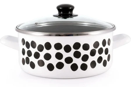 Metalac plitka šerpa Dots&Lines 20cm bela ( 349381 )