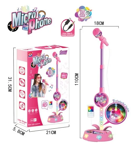 Mikrofon na postolju roze ( 657092 )