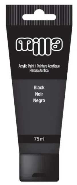 Milla Akrilna boja 75ml black ( 10/0914-1 )