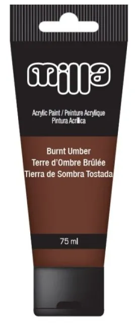 Milla Akrilna boja 75ml burnt umber ( 10/0913-1 )