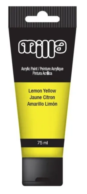 Milla Akrilna boja 75ml lemon yellow ( 10/0907-1 )