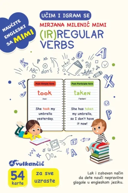 Mirjana Milenić Karte - Učim i igram se – IR(Regular) verbs ( 29636 )