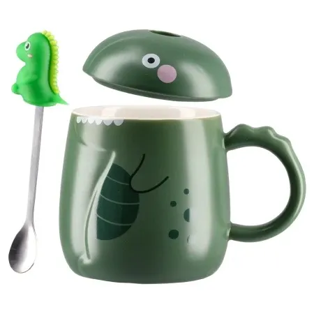 Moka kid šolja sa poklopcem keramička dino ( 705664 )