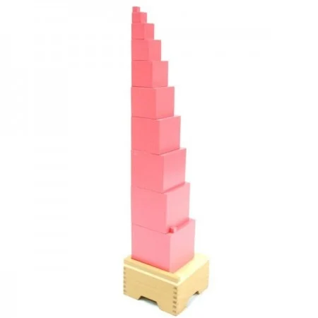 Montesori Pink kula sa postoljem ( ATS0047 )