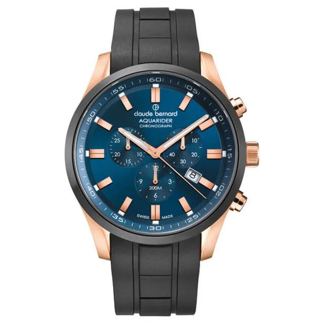 Muški claude bernard aquarider chronograph ručni sat ( 10222 37rnca buir1 )