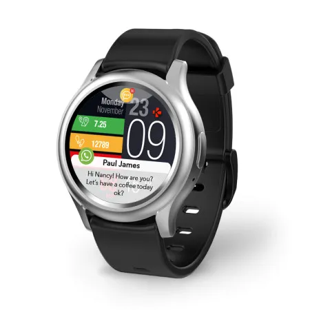 Mykronoz zeround3 silver/black smartwatch