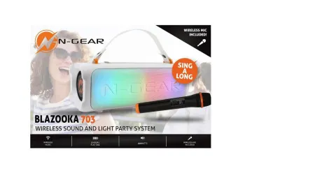 N-gear blazooka zvučnik i mikrofon 703 beli ( NG23235 )