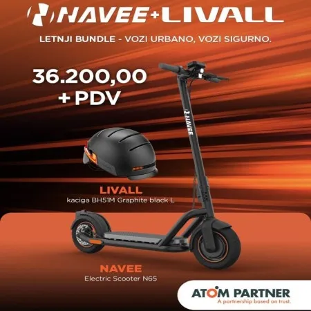 Navee el. trotinet navee n65 + livall bh51m