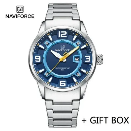 Naviforce nf8044 plavi muški ručni sat kvarcni mehanizam ( NF8044 PLAVI )
