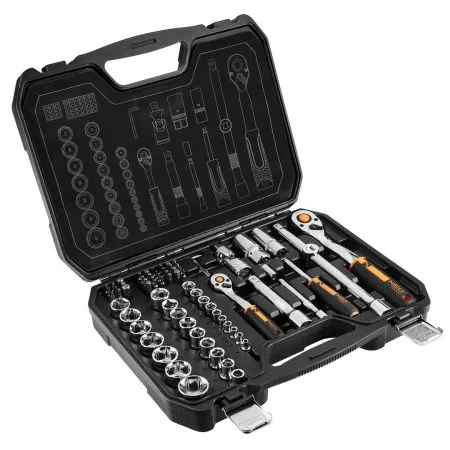 Neo Tools 10-054 Set nasadnih ključeva, 73 dela, 1/2, 1/4, CrV ( 10-054 )
