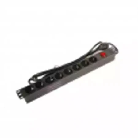 Netiks PDU 220V 19/1U sa 8 utičnica,prekidač,kabal 1.8m sa utikačem PDU-8S-1U Razvodni panel