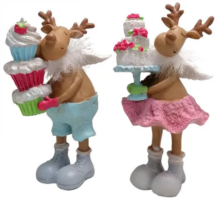 Novogodišnja figura slatki irvas ( 57743 )