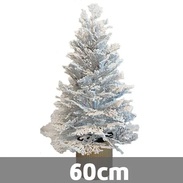 Novogodišnja jelka - Bela snežna jela u metalnoj saksiji - visina 60 cm ( 201017 )