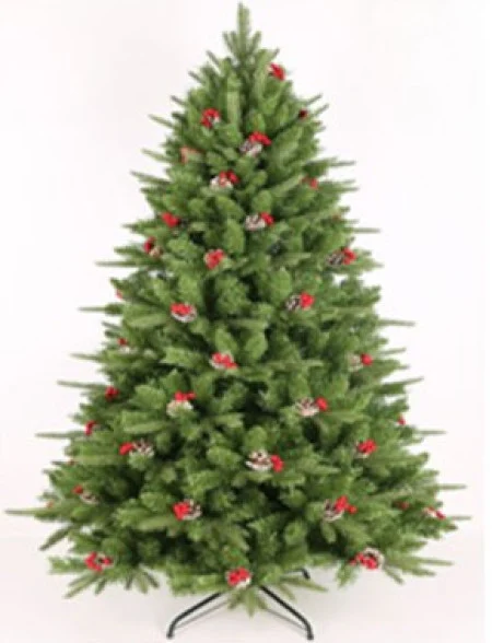 Novogodišnja jelka sa šišarkama i bobicama 120cm ( 220025 )