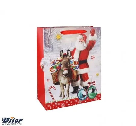 Novogodišnja kesa deda mraz i magarence m ( 339987 )