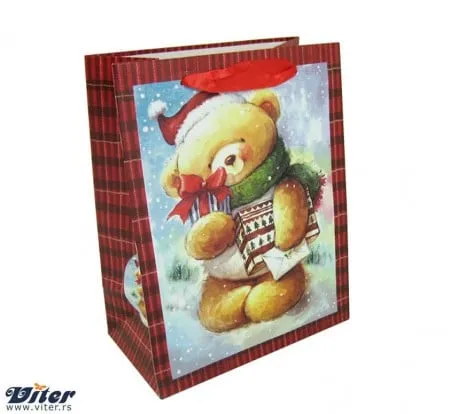 Novogodišnja kesa meda na snegu l ( 337180 )