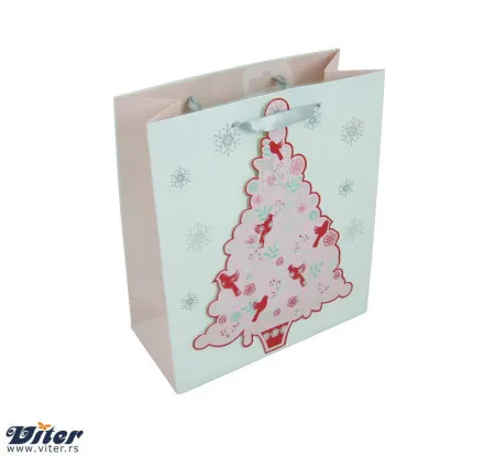 Novogodišnja kesa pink xmas tree m ( X-14049-3 )
