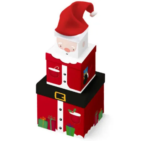 Novogodišnja kutija sa kapicom set 1/3 ( X31076BX_1 )