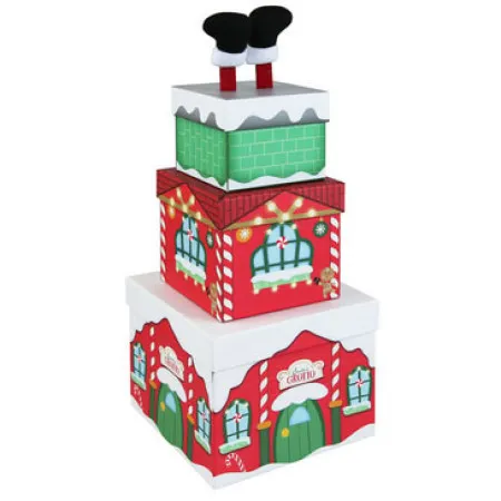 Novogodišnja kutija sa kapicom set 1/3 ( X31076BX_9 )