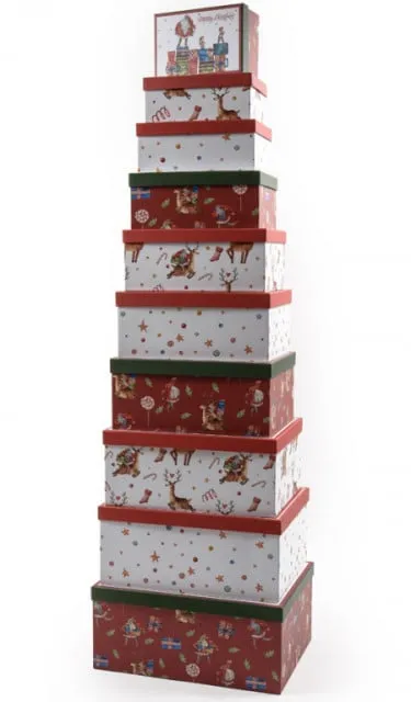 Novogodišnja kutija santa claus ( 49859 )