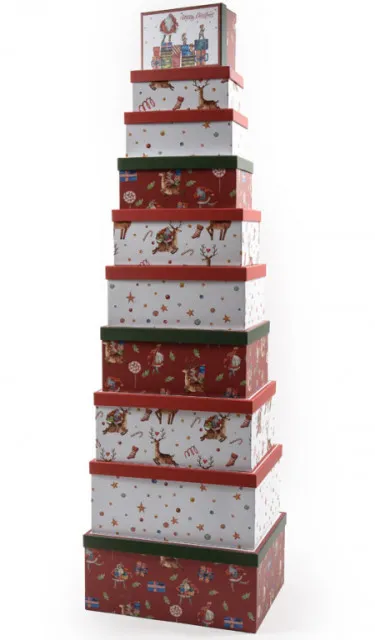 Novogodišnja kutija santa claus ( 49897 )