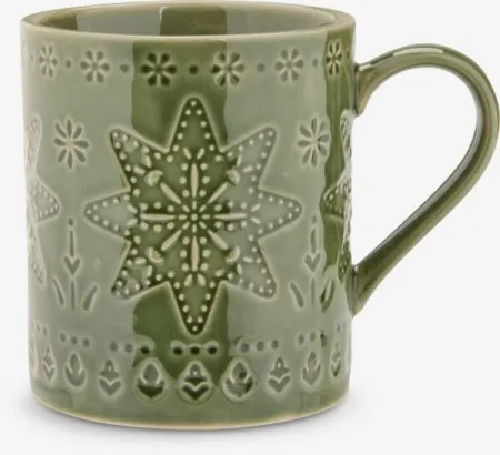 Novogodišnja šolja H9cm 39cl zelena