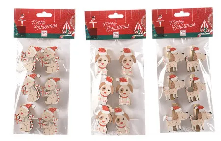 Novogodišnje štipaljke 1/6 "xmas friend" ( 72136 )