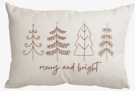 Novogodišnji ukrasni jastuk 35x50 beige