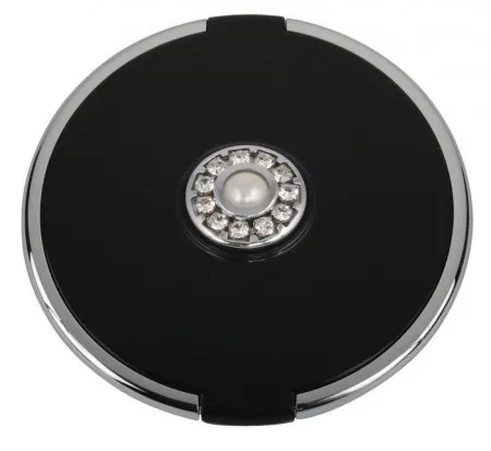 Ogledalce krug perla/kristal crno x5 ( MC882SBLK )