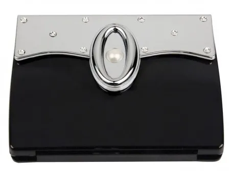Ogledalce tašnica kopča crna x5 ( MC335SBLK )