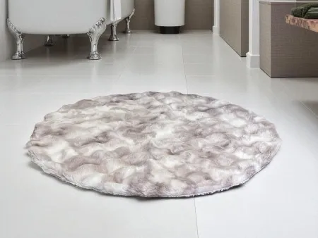 Okrugla Prostirka za kupatilo fi 100cm Roze/Crna boja ( VLK000198-rozecrnaboja )