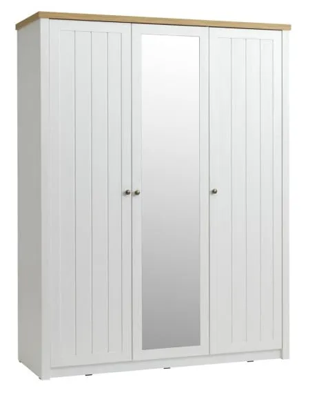 Ormar 162x210 cm bela/hrast