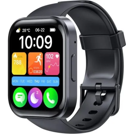 Oukitel 181532 BT103 Smart Watch 300mAh/Heart rate/SpO2/Crni