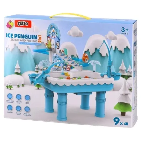 Ozzo fishing plate igračka skijalištepingvini ( 870340 )