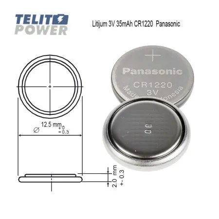 Panasonic litijum 3V CR1220 ( 2526 )