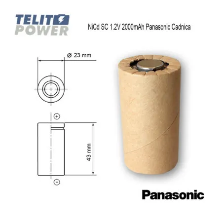 Panasonic NiCd SC 1.2V 2000mAh - cadnica ( 0646 )