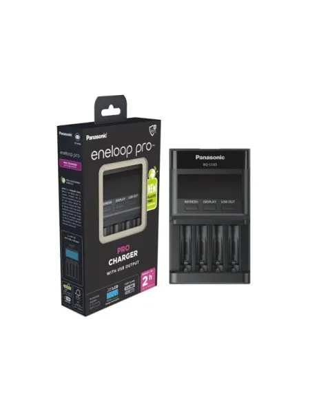 Panasonic punjač PRO sa LCD ekranom (BQ-CC65)