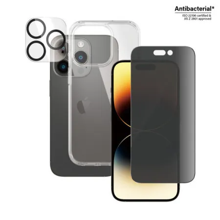 PanzerGlass iPhone 14 pro bundle (UWF Privacy zaštitno staklo, futrola, zaštita za kameru) ( PGB0402+P2784 )