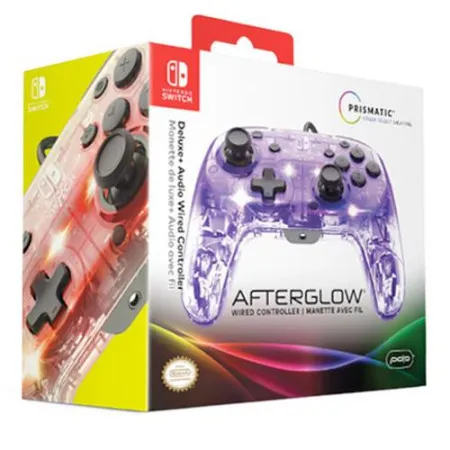 PDP Nintendo Switch deluxe wired pro controller afterglow + audio ( 037377 )
