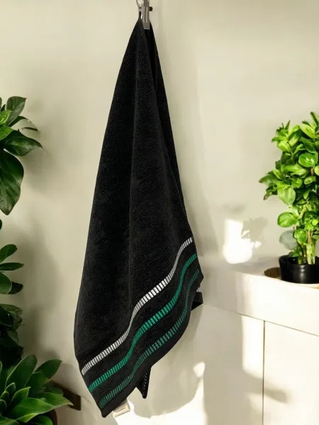 Peškir Stock 50x100cm S41 Dezen Crna boja ( VLK000942-stockS41 )