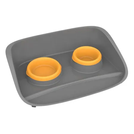 Pet-set stella 0.25+0.3lt sivo-orange 46x35x12h ( 50146 )