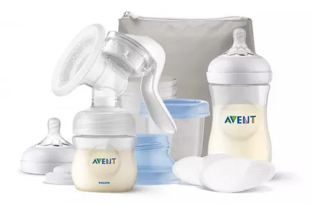 Philips avent manuelna pumpica, set natural (flasice, tufer, via solja sa adapterom) ( SCF430/16 )