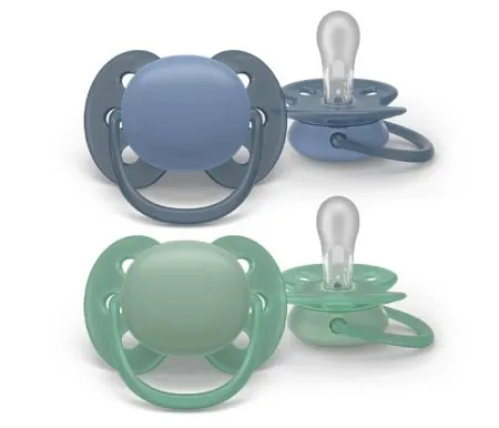 Philips Avent varalica soft 6-18m 2kom blue/green ( SCF091/42 )