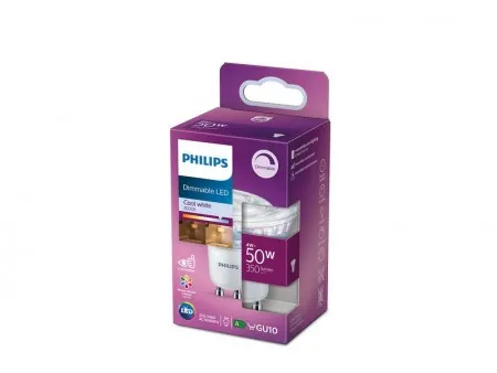 Philips LED CLA 4W (50W) GU10 C90 CW 4000K 36D RF DIM 1PF12 (PS754 )