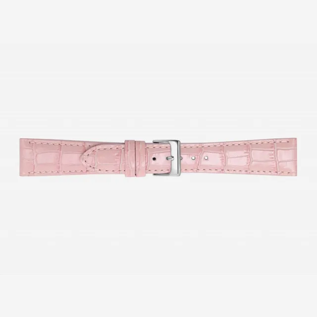 Pink rozi glossy antiqua calf kožni kaiš za sat ( 454/16.18 )
