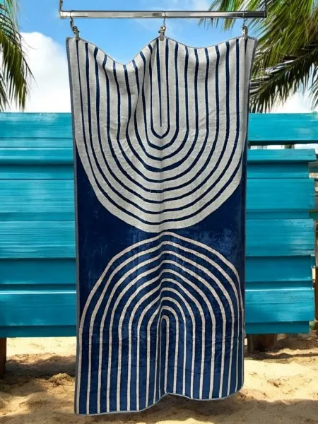 Plažni Peškir Deep Blue – 100% Pamuk, 100 x 170 cm ( VLK000680-d.b )