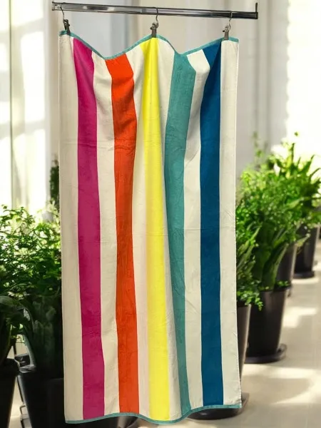 Plažni peškir "Rainbow Vibes" – 174x103 cm | 100% Pamuk ( VLK000680-rainbow )
