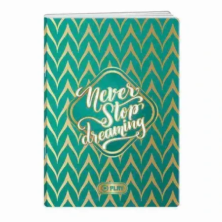 Play premium metalik sveska 40 lista geometric - odaberite motiv never stop dreaming a4 karo ( B2C01198 )
