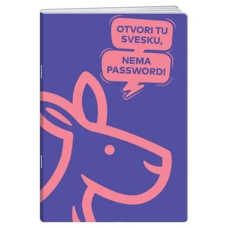 Play premium sveska 40 lista kengur - odaberite motiv ljubičasta a4 blanko ( B2C04068 )