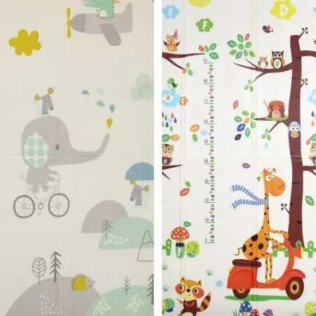 Playtime Sklopiva dvostrana podloga "Žirafa na motoru" 120x180x1 cm ( 21843 )